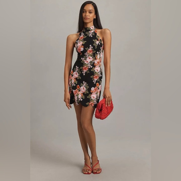 Anthropologie Dresses & Skirts - NWT Anthropologie Scallop Mini Floral Halter Dress XL